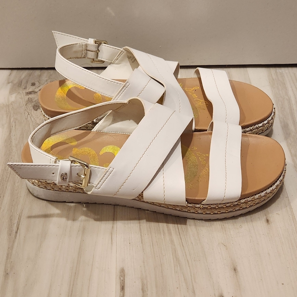 Circus by Sam Edelman White Strappy Platform Sandals